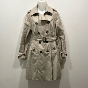 London Fog double breasted trench coat with belt